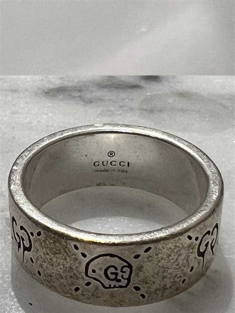 grailed gucci ring|Gucci Ghost Silver Ring .